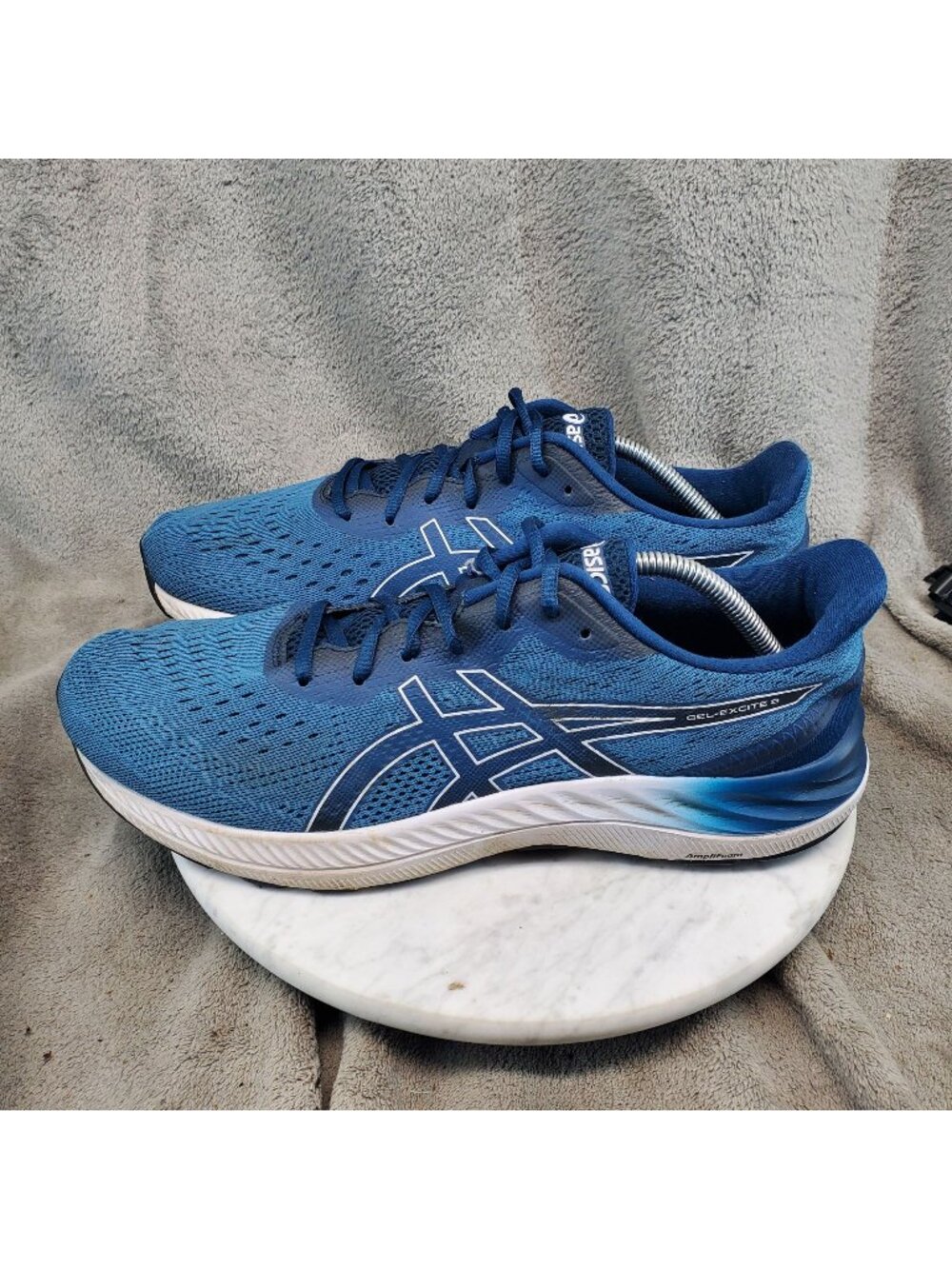 Asics Shoes Mens Size 11.5 Blue Textile Gel-Excite 8 Athletic Sneakers *Read*